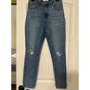 A2 Los Angeles Skinny Jeans Womens Size 9 Blue Stretch Denim 5 Pocket